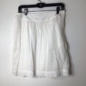 Merona skirt women 6 white cotton spring g summer